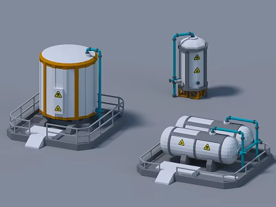 modern fuel tank 3d model