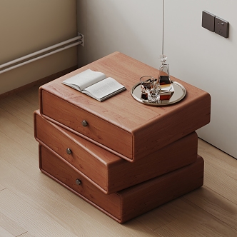 Modern bedside table 3d model