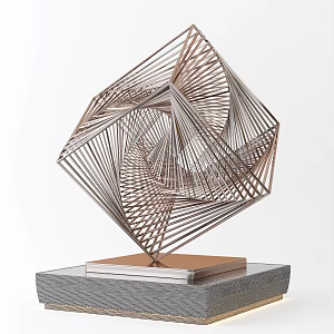 Modern City Sculpture Art Sculpture 3d model