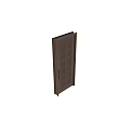 Wooden Door With Square Patterns And Modern Handle For Interior Design 3d model