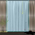 Modern Curtains 3d model