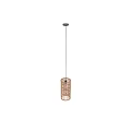 Bamboo Pendant Light with Cylindrical Handwoven Structure for Natural Home Decor