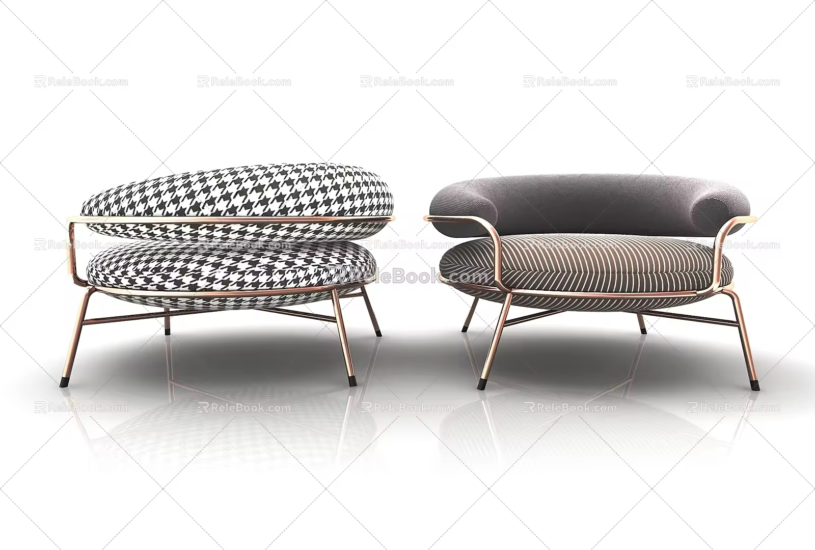Modern Single Sofa 3d model