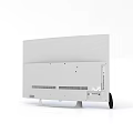 TV set curved screen TV set 3d model