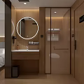 Modern Hotel Room Interior With Double Bed Sofa Nightstands And Wall Painting