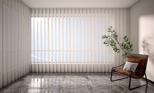 Modern Curtains 3d model