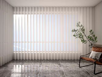 Modern Curtains 3d model