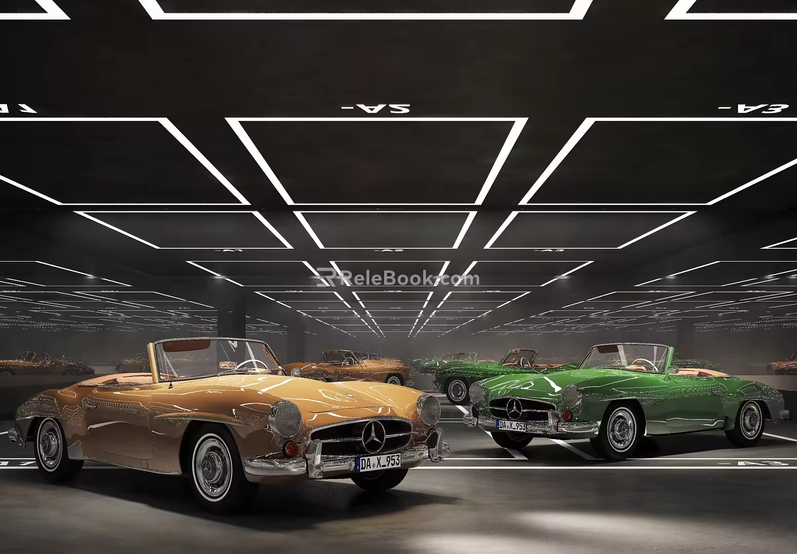 Retro Car 3d model