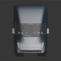 Blue Modern Heavy Duty Utility Truck with Streamlined Cab and Cargo Design