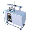 Sturdy Industrial Equipment With Mechanical Arm Cabinet Workbench And Measuring Scale