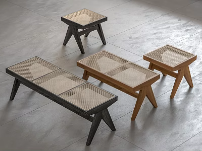 Modern stool bench 3d model