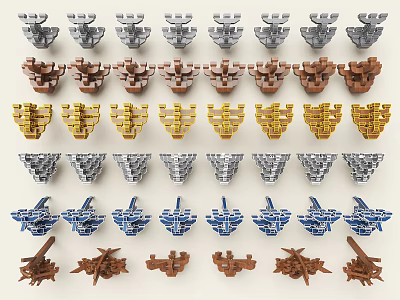 Chinese-style bucket arch Chinese-style corner arch Han Dynasty bucket arch Chinese-style bucket arch ancient building construction mortise and tenon bucket arch 3d model