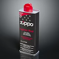 Zippo Lighter Fluid Metal Can With Red Cap For Daily Living Use