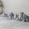 New Chinese stone rockery 3d model