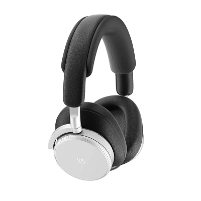 Elegant Modern Over Ear Headphones With Black Ear Cushions And Silver Metal Accents 3d model