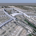 Guangzhou Baiyun Airport Modern Airport 3d model