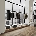 Bright Modern High End Clothing Store With Arched Windows Wood Flooring And Cozy Lounge Area