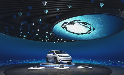 Hyundai Auto Show Auto Show Booth BYD Auto Show Dolphin Series Ocean 3d model