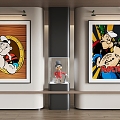 Cartoon Hanging Paintings Cartoon Hanging Paintings Children Hanging Paintings 3d model