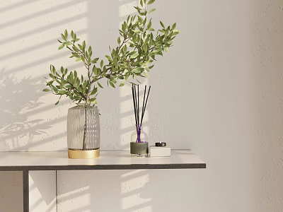 Modern vase ornaments combination 3d model