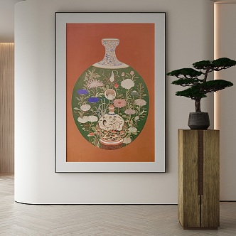 New Chinese Decorative Painting 3d model