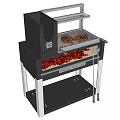 Juicy Grilled Steaks On Electric Grill With Red Heating Elements And Char Marks