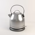 Stainless Steel Silver Electric Kettle Modern Design Daily Home Use