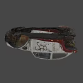 Rusty Old Volkswagen Beetle with Red Flower Graffiti and Smiley Face Abandoned Vintage Car