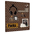 Log Storage Rack Wall Rack Headset Ornaments Stationery Hole Board 3d model