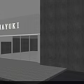 NAYUKI Milk Tea Shop Modern Storefront With Glass Doors And Gray Facade