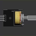 B10K RVT Potentiometer Electronic Component For Computer Control With Metal Pins And Knob