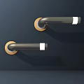 Modern door handle air conditioner vent air conditioner hardware accessories hardware socket remote control wiring board network cable interface air conditioner vent 3d model