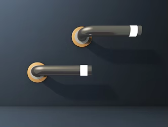 Modern door handle air conditioner vent air conditioner hardware accessories hardware socket remote control wiring board network cable interface air conditioner vent 3d model