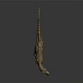 Detailed 3D Tyrannosaurus Rex Dinosaur Character With Open Mouth And Textured Skin