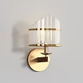 Modern Decorative Wall Lamps With Glass Shades And Sleek Metal Bases
