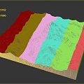 Geography, topography, mountain shape, ridge, ridge, valley, mountain range, canyon, geomorphology, mountain peak, mountain body 3d model