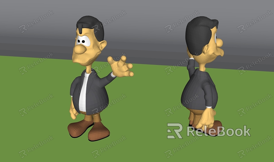 Game film and television characters cartoon characters model