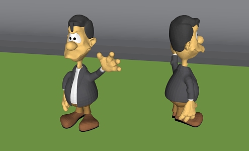 Game film and television characters cartoon characters 3d model