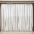 Modern Beige Sheer Curtains for Floor to Ceiling Living Room Window
