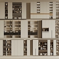 Modern bookcase 3d model