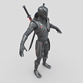 Science Fiction Ninja Science Fiction Warrior Future Warrior Science Fiction Man Ninja Low Face Number Low Model Simple Model Game Sub-era Movie and TV Level Super Realistic High Precision 3d model