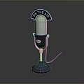 Microphone Amplifier Capacitor Microphone High-end Microphone Wheat Desktop Microphone Broadcasting Microphone 3d model