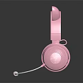 Cute Pink Cat Ear Headphones With Microphone For Kids Comfortable Design