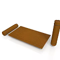 Wooden Rolled Floor Mat For Household Living Supplies With Striped Design