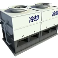 Cooling tower fan compressor air conditioner external unit 3d model