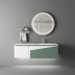 modern sink bathroom cabinet 3d model