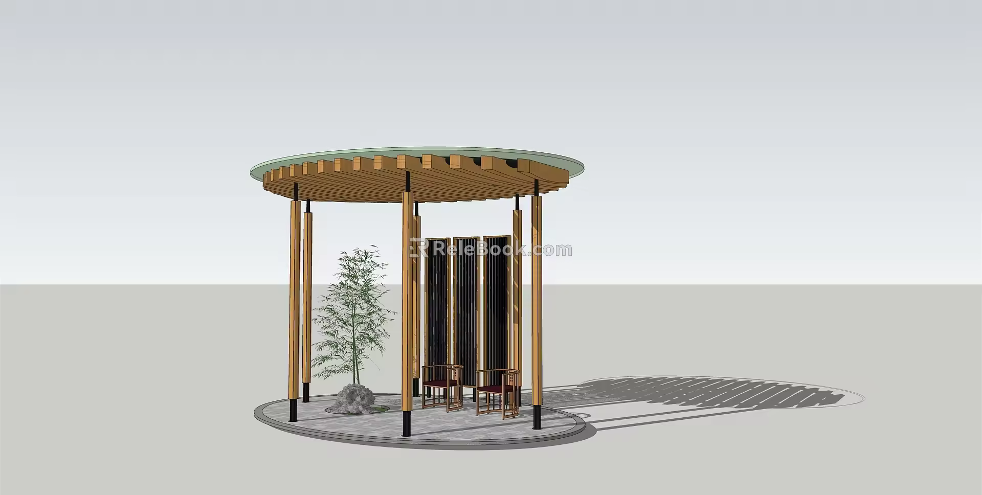 Modern Gallery Shelf Dome Gallery Shelf 3d model