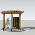 Modern Gallery Shelf Dome Gallery Shelf 3d model