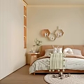 Kids Room Interior Design With Bed HOME Hexagon Wall Art Round Rug And Toys