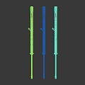 Three Detailed 3D Rendered Modern Sniper Rifles With Different Colors And Camouflage Patterns
